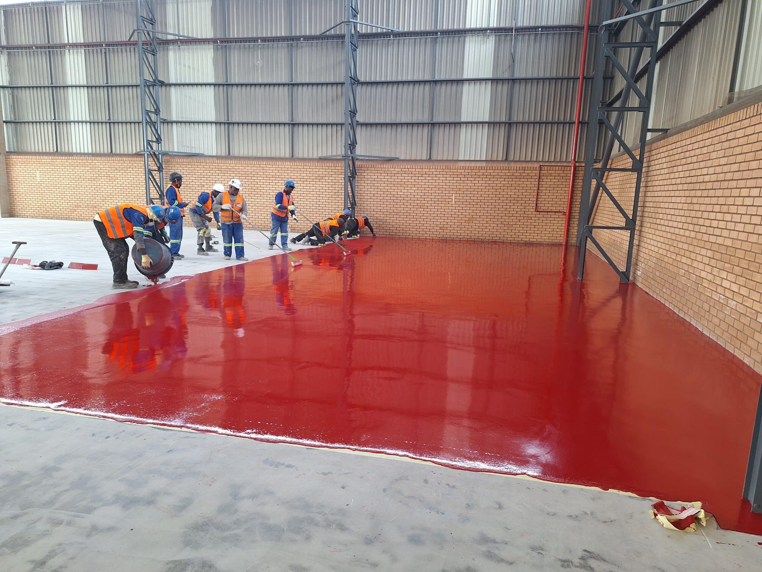 Resin flooring installation during cold weather conditions